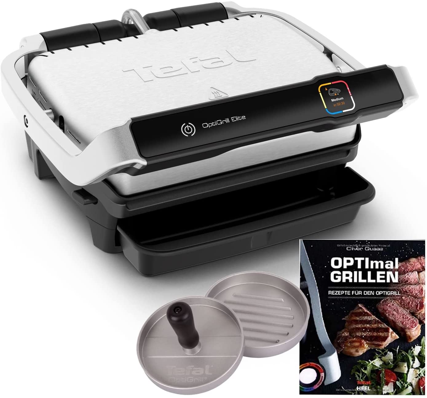 Tefal Optigrill Elite Contact Grill, Strong 2000 W and Grill Boost Function