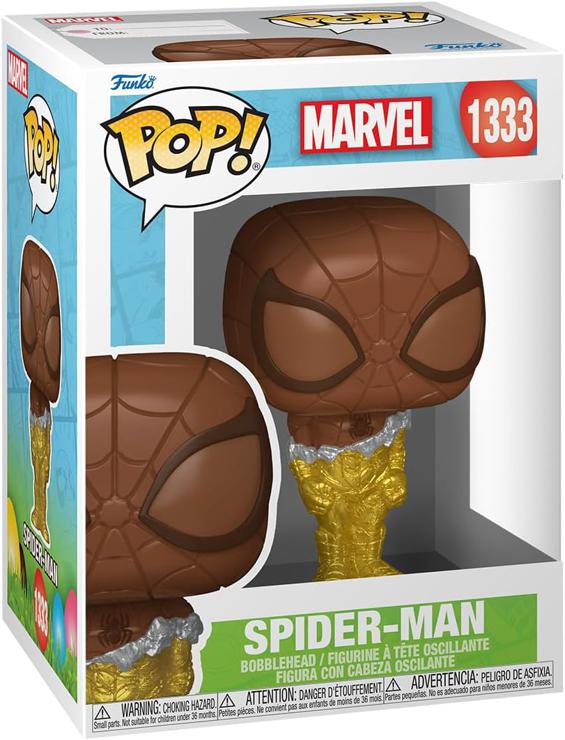 Funko Pop! Marvel: Spider - Spider-Man - Man - Easter Chocolate - Marvel Comics - Vinyl Collectible Figure - Gift Idea - Official Merchandise - Toys For Children and Adults