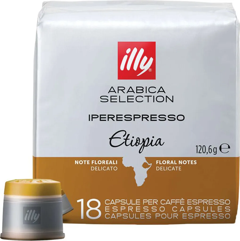 Illy CAPSULE ETIOPIA coffee capsules & coffee pods 18 pieces