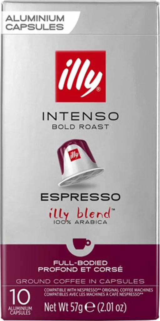 Illy Espresso Intenso, 10 pieces, 50 g