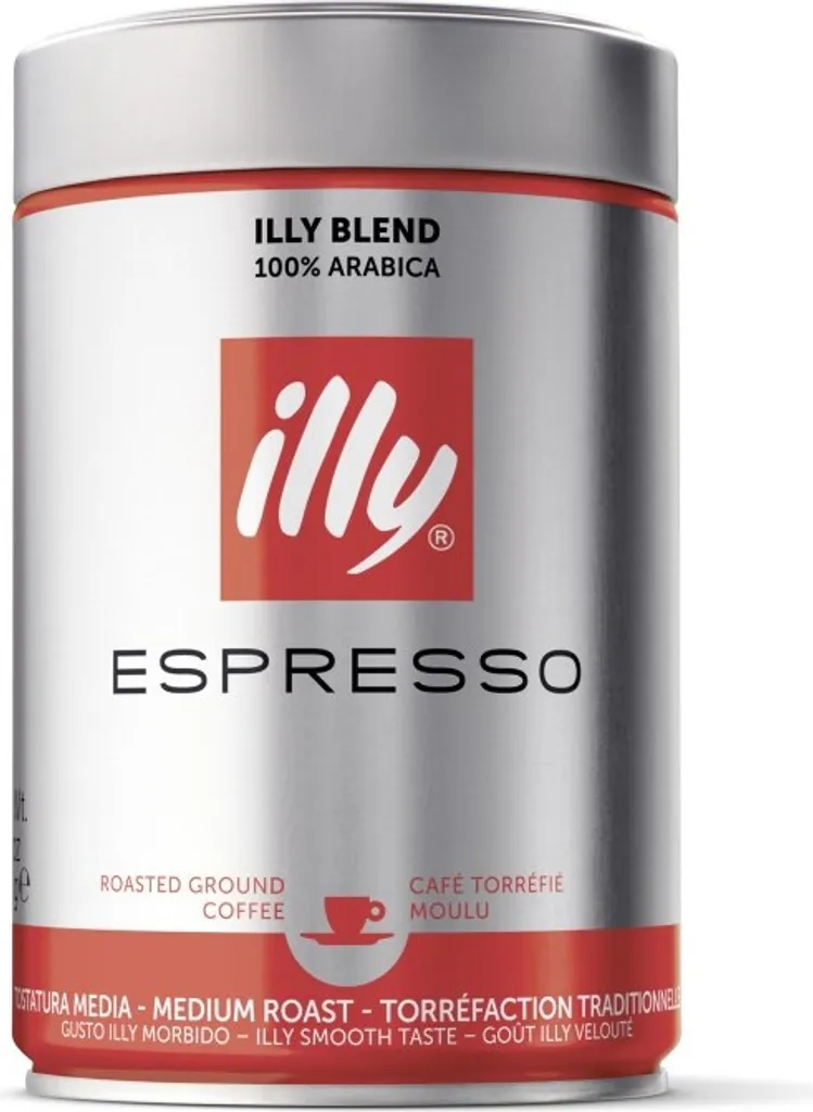 Illy Espresso Medium Roast, ground, 250g can