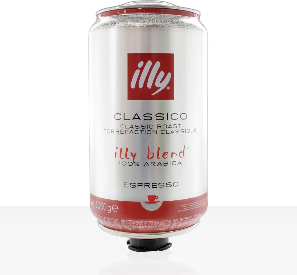 illy Espresso Beans Classico Regular Roast - 3kg Can of Coffee Beans