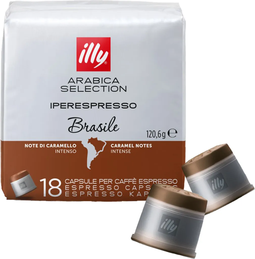 Illy IperEspresso Brazil coffee capsules 18 pieces
