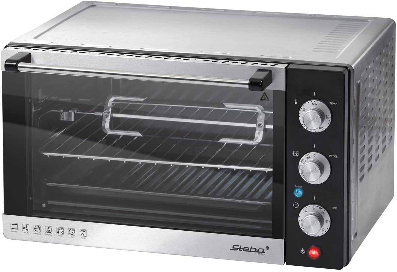 Steba KB 41 Grill and Bake Oven, 2000 W, Stainless Steel