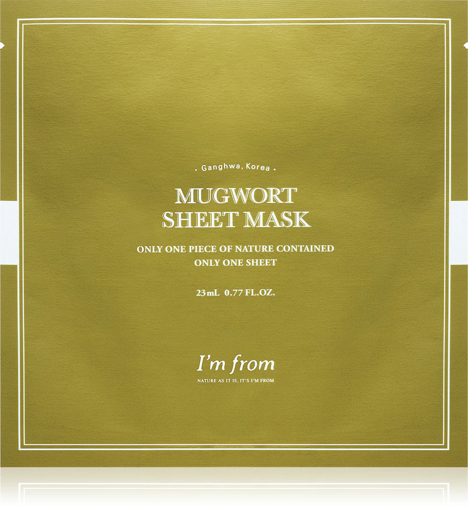 In from Mugwort Soothing sheet mask for sensitive skin