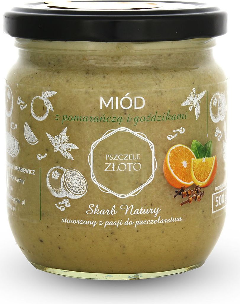 IMKERSHOP Orange und Nelke mit Honig 0,5 Kg Honig Imkerei Bienenhaltung