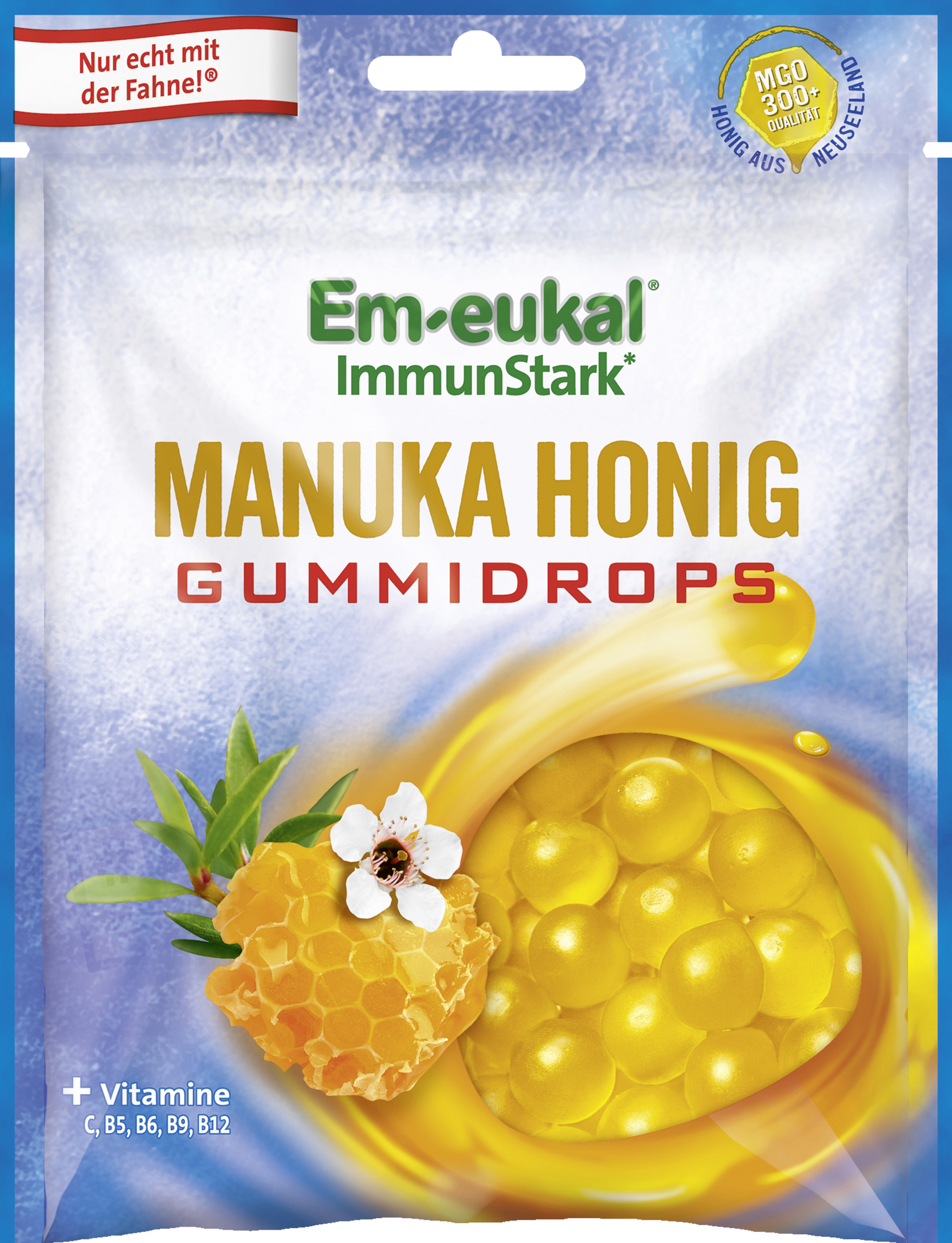 Em eukal ImmunStark rubber drops Manuka honey