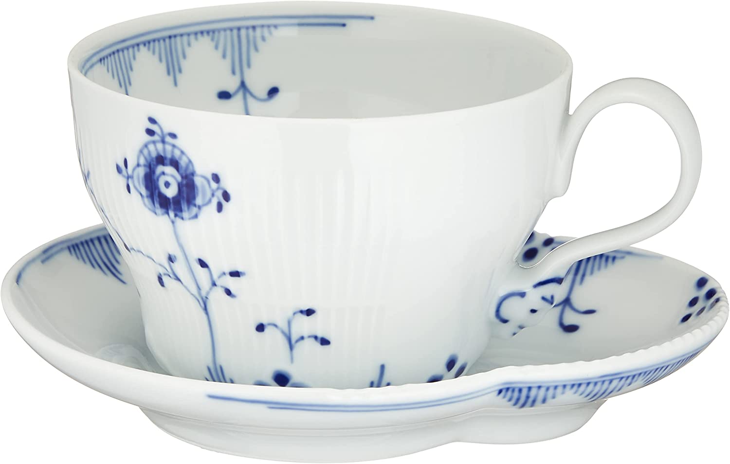 Royal Copenhagen Blue Elements Cup and Saucer 26 cl