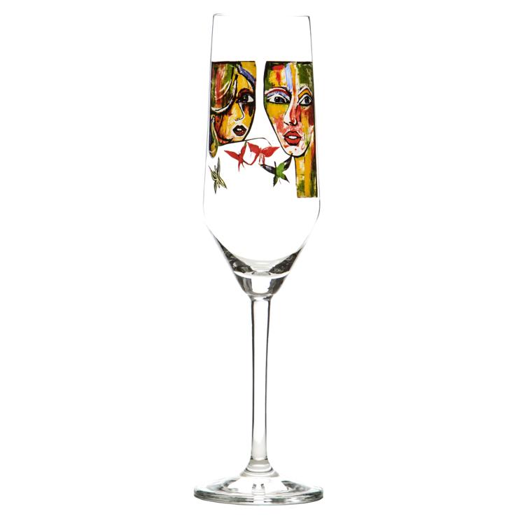In Love Champagne Glass