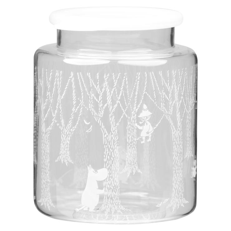 In The Woods Glass Jar With Silicon Lid 17Cm