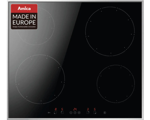 Induction hob with frame Amica 59 x 52 cm 4 cooking zones KMI 13314 E