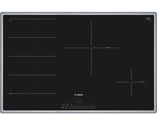 Induction hob with frame Bosch 795 x 517 mm 4 cooking zones PXE845FC1E