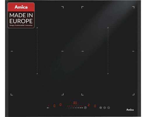 Induction hob frameless Amica 57.6 x 51.8 cm 4 cooking zones KMI 63301 F