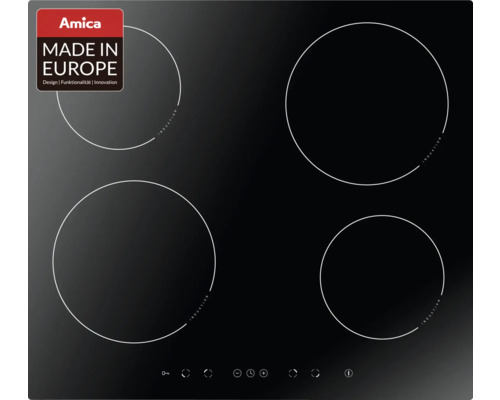 Induction hob frameless Amica 57.6 x 51.8 cm 4 cooking zones KMI 754 600 C