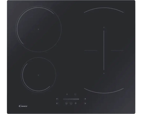 Induction hob frameless Candy 60 x 52 cm 4 induction cooking zones CTP64SC/E1