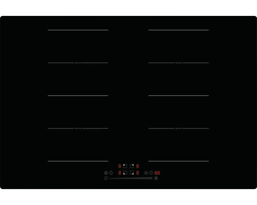 Induction hob frameless PKM 77 x 52 cm 2 induction cooking zones IN77-2FZS