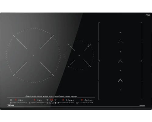 Induction hob frameless TEKA 80 x 51 mm 4 cooking zones IZS86630MSTBK