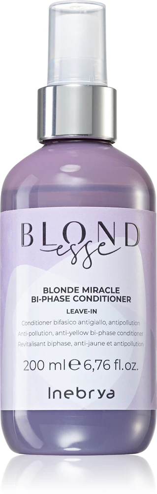 Inebrya BLONDesse Blonde Miracle Bi-Phase Conditioner 2-phase no-rinse conditioner for blonde hair