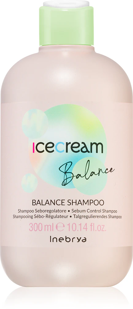 Inebrya Ice Cream Balance Shampoo to regulate sebum production