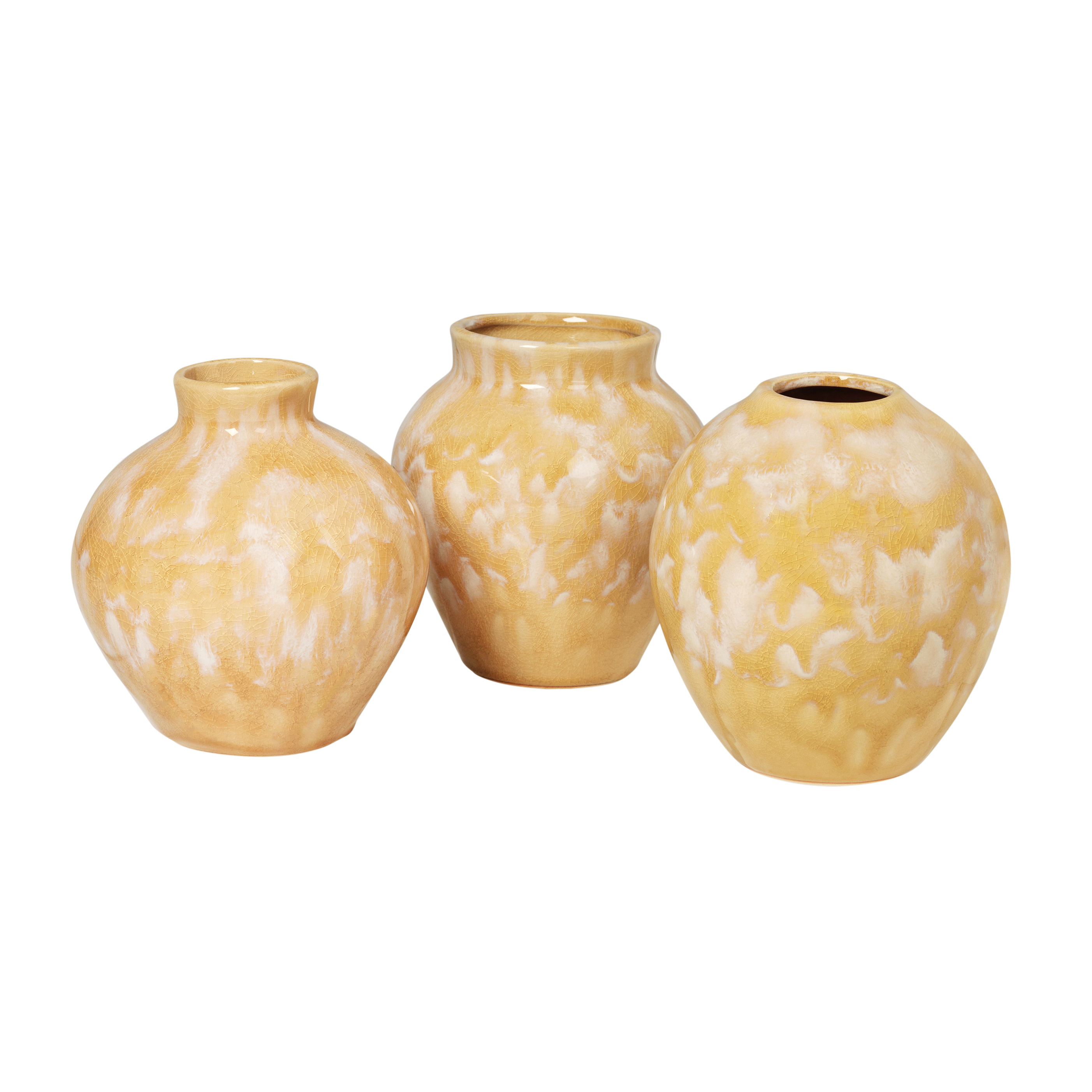 broste Copenhagen Ingrid Ceramic Vase 14.5 Cm 3-Pack