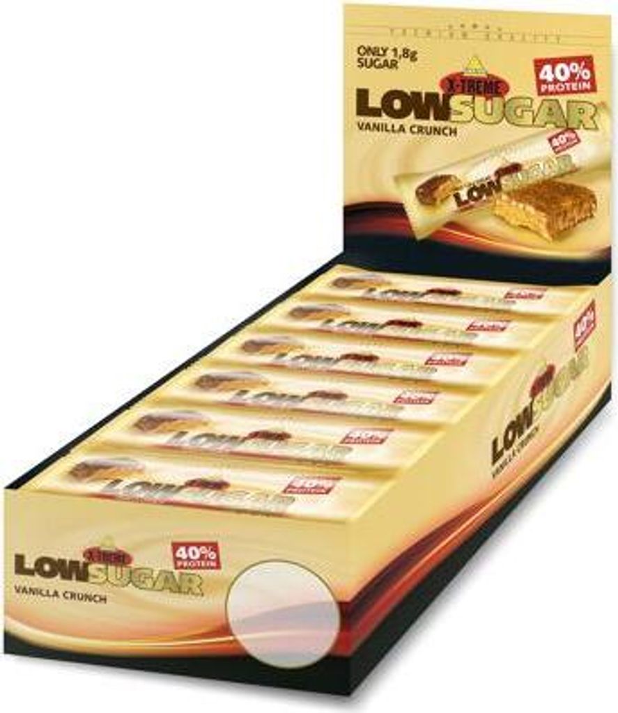 Inkospor X- Treme Low Sugar Riegel- 24 x 65 g Vanilla