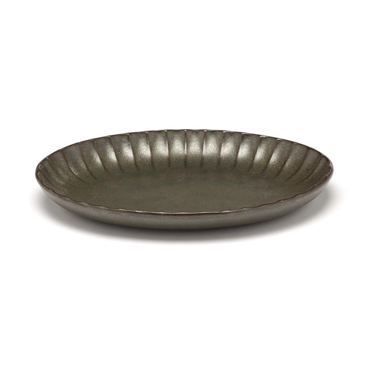 Inku oval serving bowl 15.4 x 22 cm