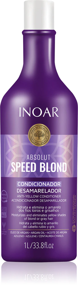 INOAR Absolut Speed ​​Blond Conditioner for blonde hair neutralizes yellow discoloration