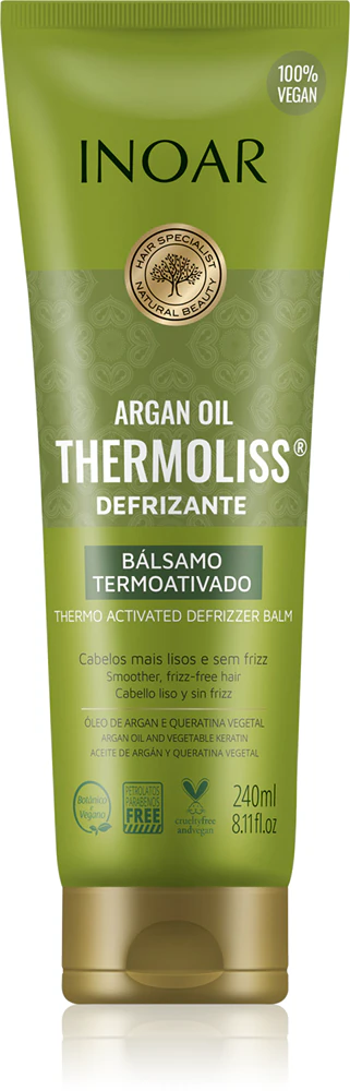 INOAR Argan Oil System Thermoliss smoothing balm for hair