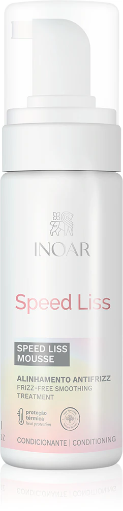 INOAR Speed ​​Liss hair mousse to smooth and nourish dry and unruly hair