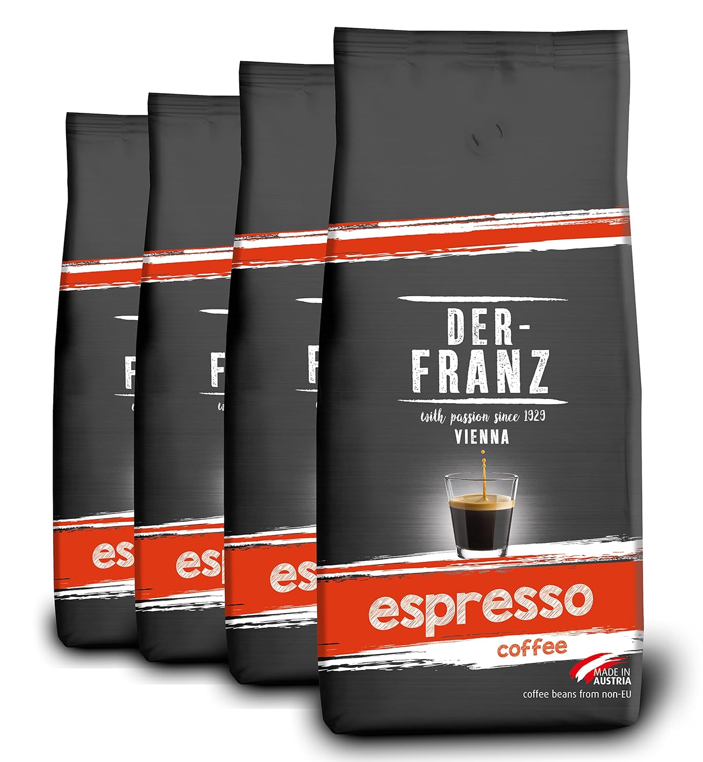 The-French espresso coffee Whole bean 4 x 1000g