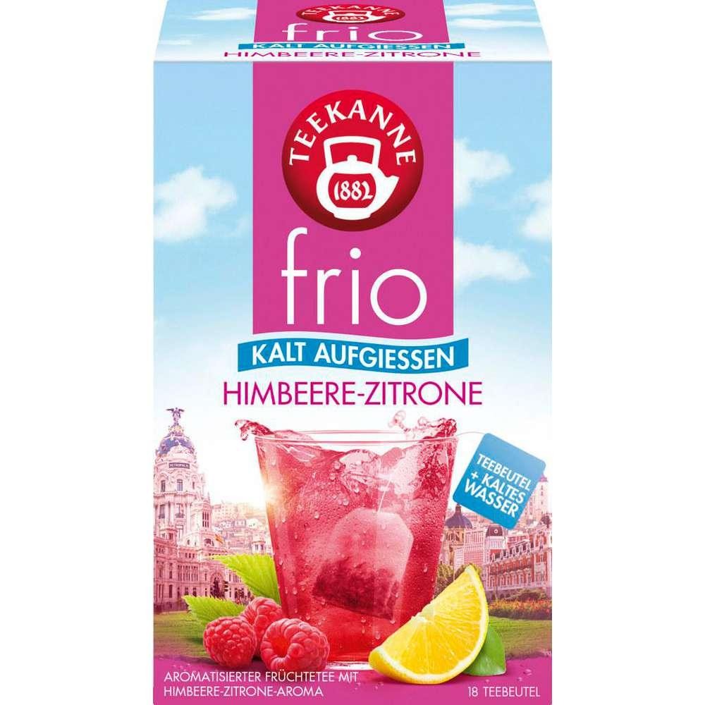 Instant tea drink frio, raspberry-lemon