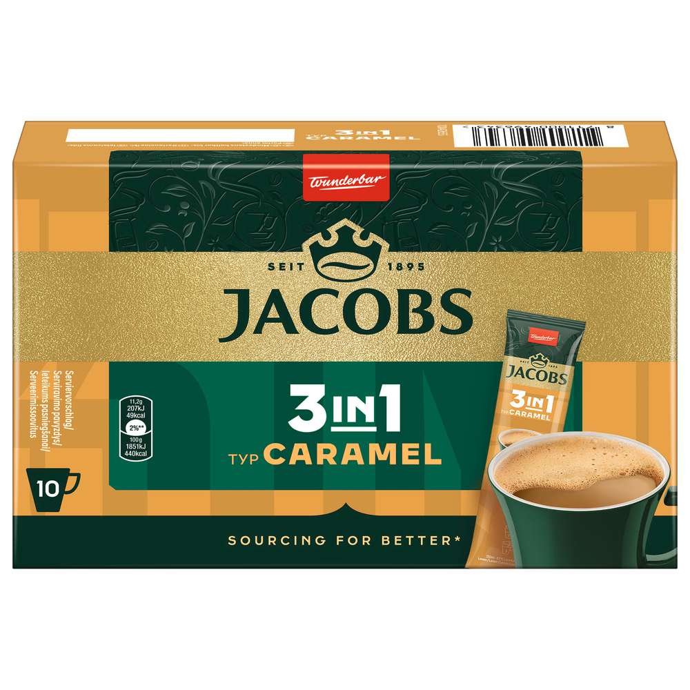 Instant coffee 3i1 Caramel, portion sticks