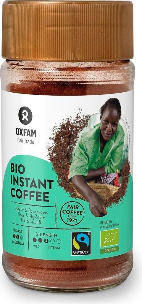 INSTANTKAFFEE ARABICA/ROBUSTA TANSANIA FAIR TRADE100 g - OXFAM