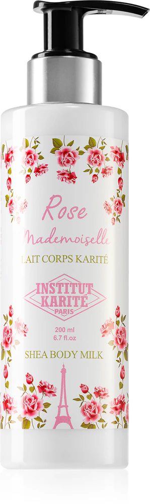 Institut Karité Paris Rose Mademoiselle Shea Body Milk moisturizing body lotion with bamboo butter