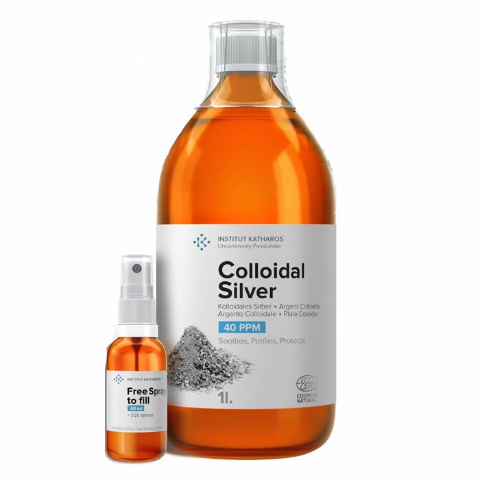 Institut Katharos - Colloidal Silver 100% Natural 40 PPM