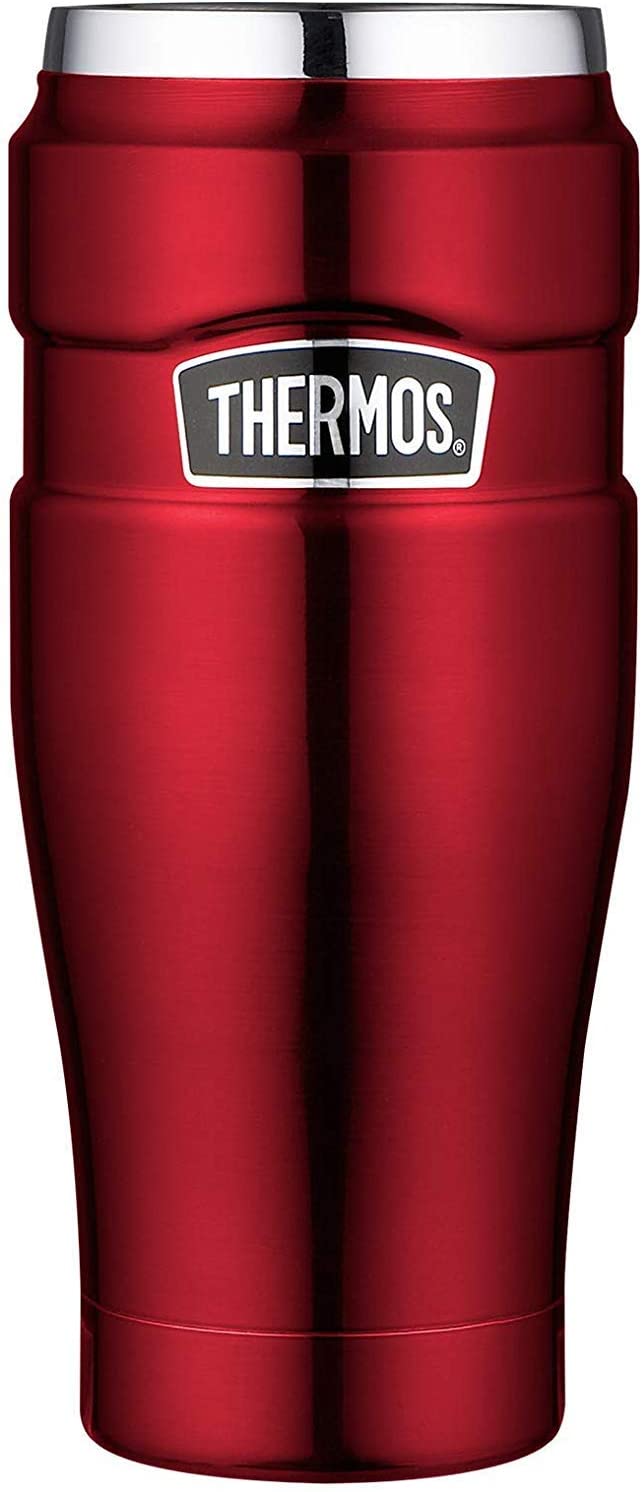 Thermos Coffee-to-Go Thermal Mug Stainless King 0.47-Litre 7 Hours Hot, 18 Hours Cold, BPA-Free