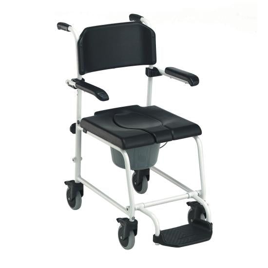 Invacare shower wheelchair toilet wheelchair commode chair INVACARE Cascade, with 5 inch swivel castors