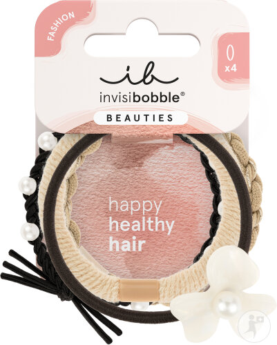Invisibobble Beauties Flower Pearl hair ties 4 pieces