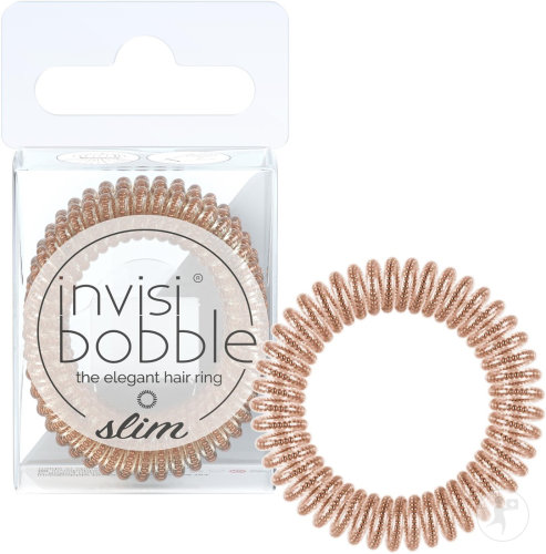 Invisibobble Slim Bronze And Beads Hair Tie 3 pieces