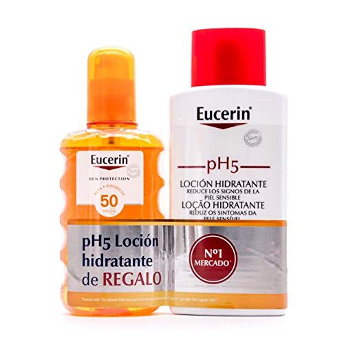 Eucerin Sun Protection 50 + Spray 200 Ml Transparaente PH5 Lcion Gift