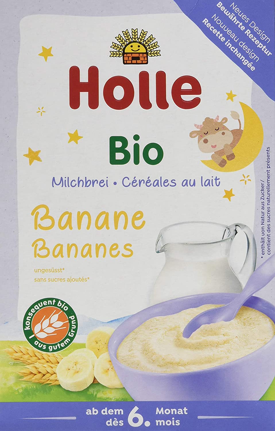 Holle Organic Milk Banana Porridge 250 g Puree