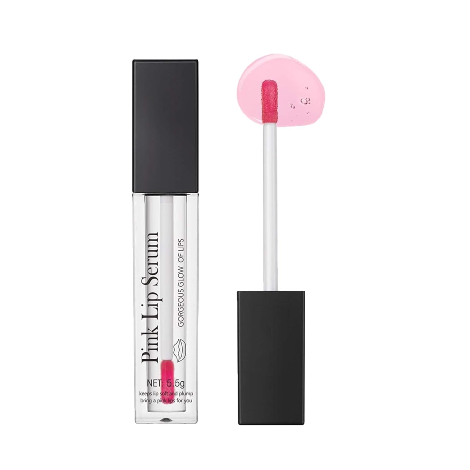 Pink Lip Serum, Pink Lip Serum Plumper, Magic Color Changing Lip Gloss, Long Lasting Moisture, Repair, Color Changing Lip Oil, Hydrating Pink Lip Plumper