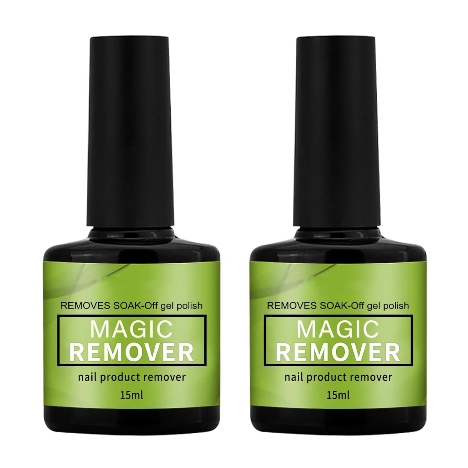 Pack of 2 Nail Polish Remover for Gel Nails, Gel Nail Polish Remover for Nail, Easy & Quick Remove Nail Polish in 3-5 Minutes, Does Not Harm the Nail 15 ml