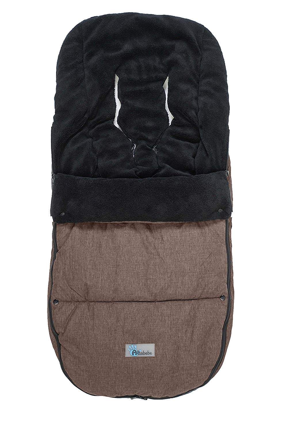 Altabebe AL2280P-06 Travel Winter Foot Muff for Bugaboo and Joolz Olive / Black