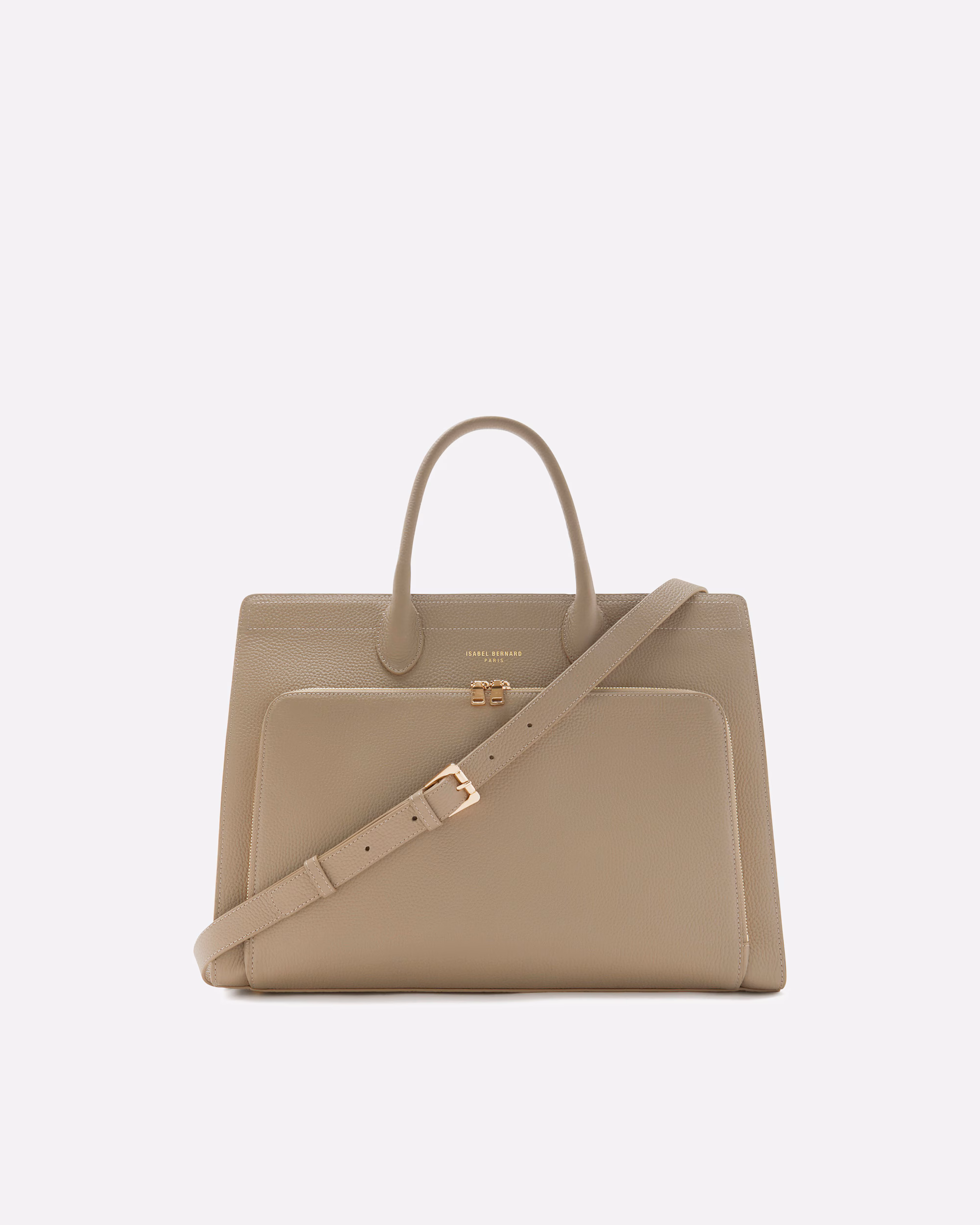 Isabel Bernard handbag handbag Isabel Bernard Honoré Nadine taupe - leather