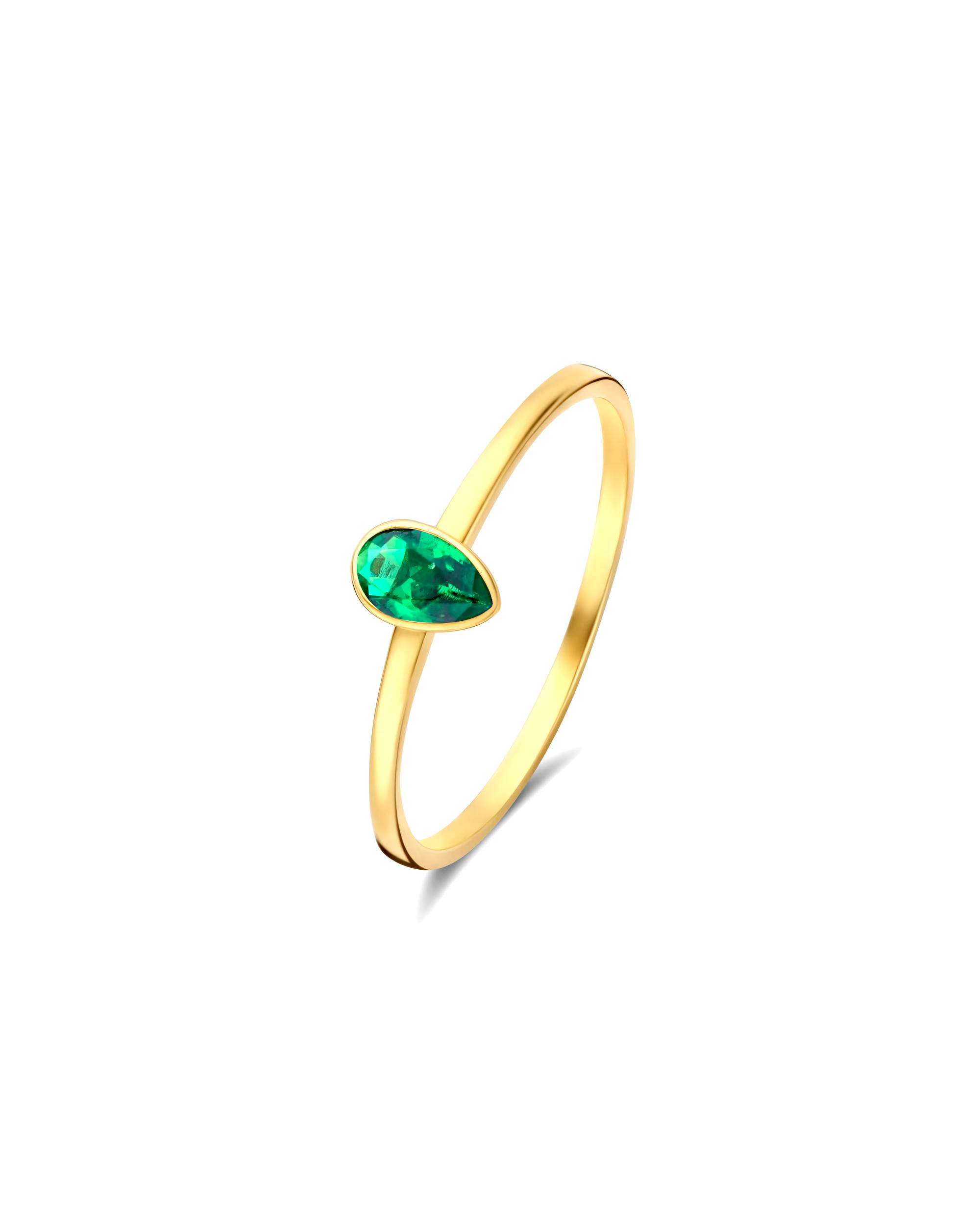 Isabel Bernard Ring Ring Isabel Bernard Baguette Olivia - 585 gold