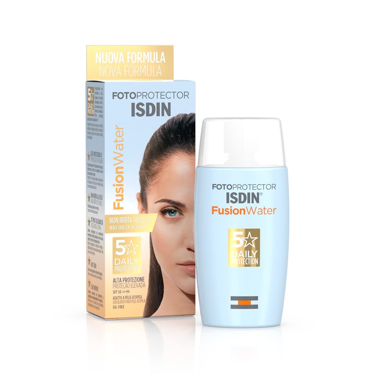 ISDIN Fusion Water SPF 50 sun cream for the face for daily use