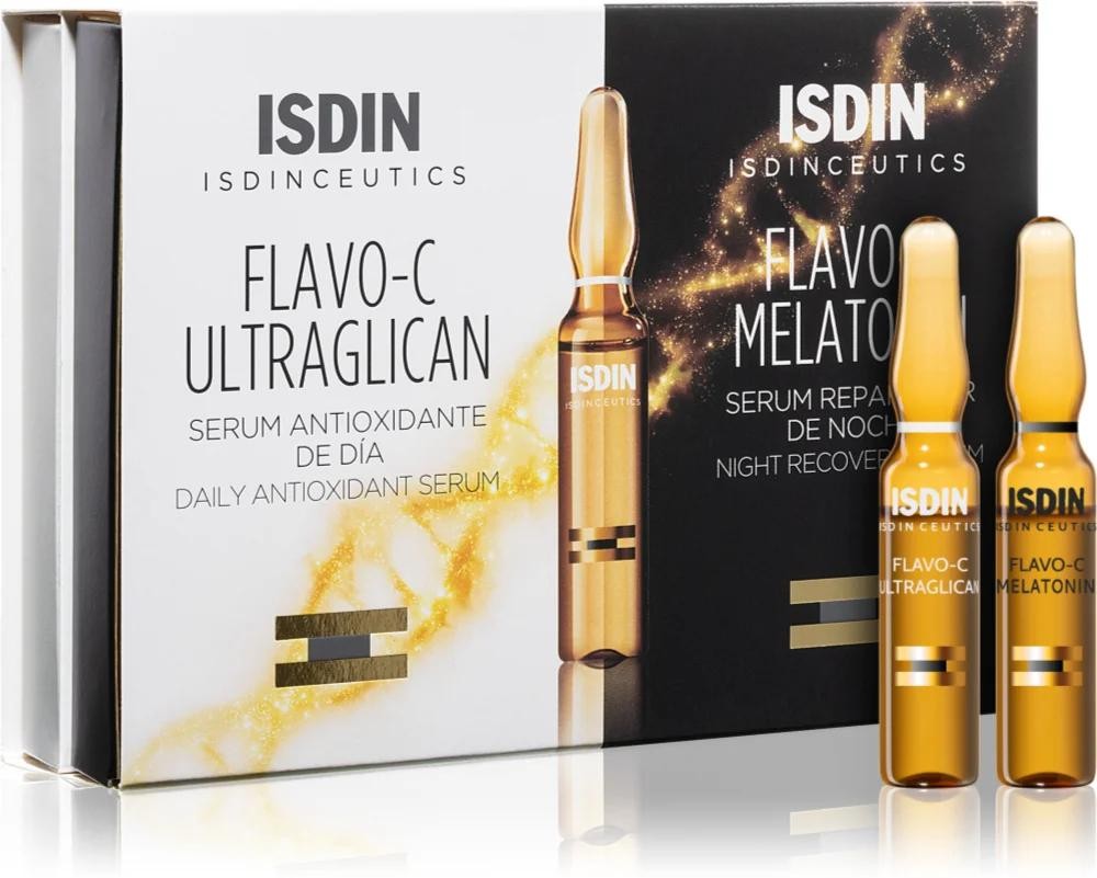 ISDIN Isdinceutics Flavo-C facial serum day and night