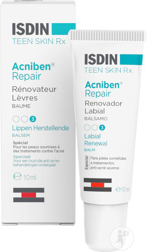 Isdin Teen Skin Rx Acniben Repair Regenerating Lip Balm Tube 10ml