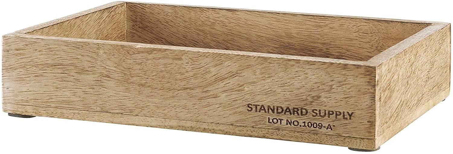 Butlers Standard Supply Wooden Box Rectangular L 25 x W 18 cm
